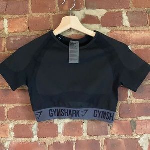 Gymshark Black Crop Top